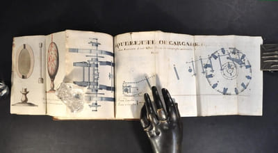 Journal manuscrit vers 1740 écrit par un lieutenant artificier. Bombes, mines et grenades.  [ARTILLERIE. Bois de remontage. ]