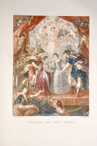 Galerie de RUBENS dite du Luxembourg ;  Ouvrage composé de vingt-cinq estampes en couleur   Avec l’explication historique et allégorique de chaque sujet.