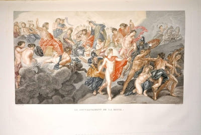 Galerie de RUBENS dite du Luxembourg ;  Ouvrage composé de vingt-cinq estampes en couleur   Avec l’explication historique et allégorique de chaque sujet.