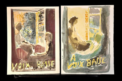 À VOIX BASSE  Lithographies originales de P.E. ClAIRIN