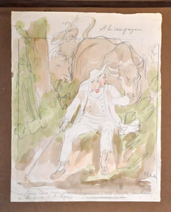 Album de dessins originaux et aquarelles
