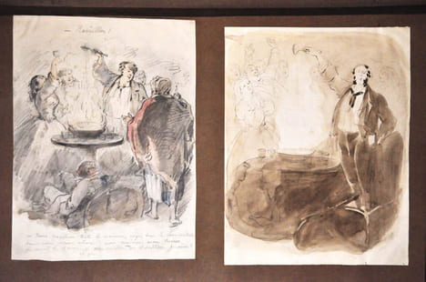 Album de dessins originaux et aquarelles. GREVIN (Alfred)