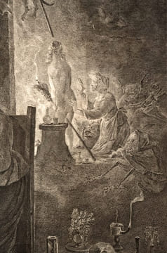 Départ pour le Sabat. Arrivée au Sabat. . undefined