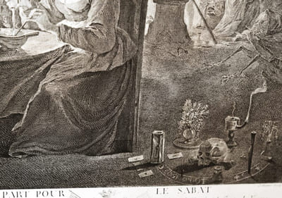 Départ pour le Sabat. Arrivée au Sabat. 