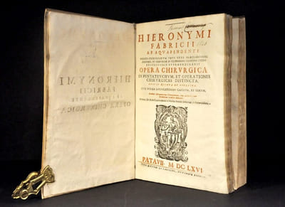 Hieronymi Fabricii ab Aquapendente : Opera chirurgica in pentateuchum, et operationes chirurgicas distincta. Cum indice locupletissimo capitum, et rerum. 