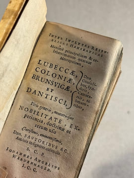 De rebus publicis hanseaticis tractatus generalis . Johannes Angelius Werdenhagen