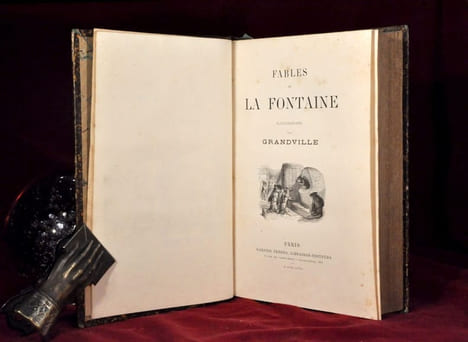Fables de la fontaine Illustrations par Grandville . LA FONTAINE ( Jean de)