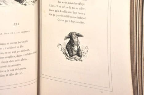 Fables de la fontaine Illustrations par Grandville . LA FONTAINE ( Jean de)