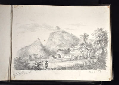 Albums de dessins, carnets de voyages d’un officier de marine entre 1861 et 1867 :Rio de Janeiro , Palerme, La remontée du Nil, Saint Malo