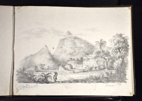 Albums de dessins, carnets de voyages d’un officier de marine entre 1861 et 1867 :Rio de Janeiro , Palerme, La remontée du Nil, Saint Malo. Jules ...
