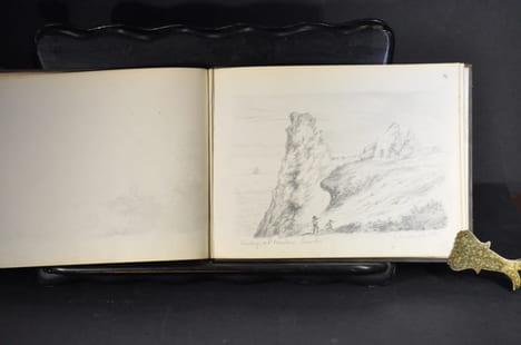 Albums de dessins, carnets de voyages d’un officier de marine entre 1861 et 1867 :Rio de Janeiro , Palerme, La remontée du Nil, Saint Malo. Jules ...