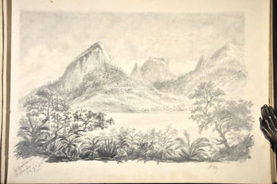 Albums de dessins, carnets de voyages d’un officier de marine entre 1861 et 1867 :Rio de Janeiro , Palerme, La remontée du Nil, Saint Malo