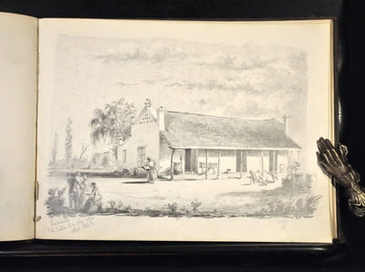 Albums de dessins, carnets de voyages d’un officier de marine entre 1861 et 1867 :Rio de Janeiro , Palerme, La remontée du Nil, Saint Malo