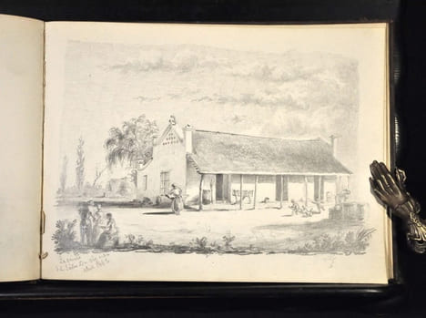 Albums de dessins, carnets de voyages d’un officier de marine entre 1861 et 1867 :Rio de Janeiro , Palerme, La remontée du Nil, Saint Malo. Jules ...