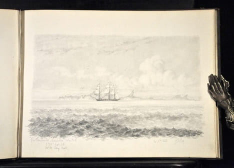 Albums de dessins, carnets de voyages d’un officier de marine entre 1861 et 1867 :Rio de Janeiro , Palerme, La remontée du Nil, Saint Malo. Jules ...