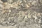 Le Jugement dernier. WIERIX Johan (1549-1615) D'après BUONARROTI Michelangelo (dit MICHEL-ANGE) 