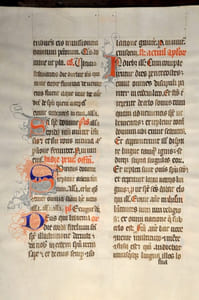 Feuillet Manuscrit sur vélin, extrait d’un Missel