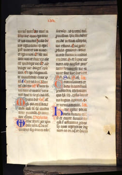 Feuillet Manuscrit sur vélin, extrait d’un Missel. undefined