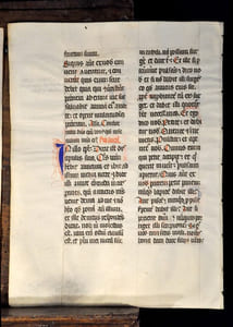 Feuillet Manuscrit sur vélin, extrait d’un Missel