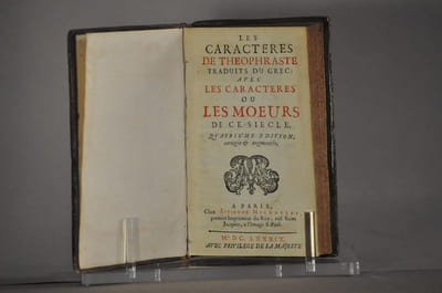 Les caractères de Théophraste traduits du grec : avec les Caractères ou les moeurs de ce siècle 4e édition corrigée et augmentée