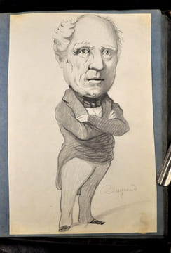 Album de 39 dessins au crayon de la serie des « Representans representes ». DAUMIER (Honoré)