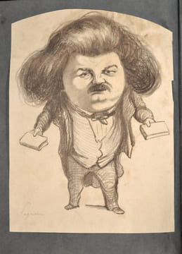 Album de 39 dessins au crayon de la serie des « Representans representes ». DAUMIER (Honoré)