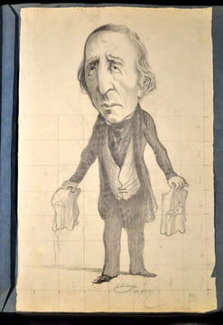 Album de 39 dessins au crayon de la serie des « Representans representes ». DAUMIER (Honoré)