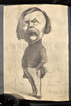 Album de 39 dessins au crayon de la serie des « Representans representes ». DAUMIER (Honoré)