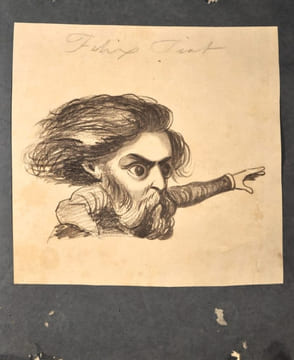 Album de 39 dessins au crayon de la serie des « Representans representes ». DAUMIER (Honoré)