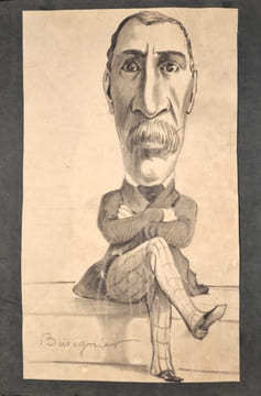 Album de 39 dessins au crayon de la serie des « Representans representes ». DAUMIER (Honoré)