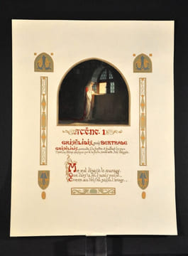 GRISELIDIS, Mystere - Gouaches. Aquarelles. Lettres ornees & ecriture par Serge Beaune. SILVESTRE Armand & MORAND Eugene