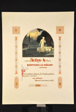 GRISELIDIS, Mystere - Gouaches. Aquarelles. Lettres ornees & ecriture par Serge Beaune. SILVESTRE Armand & MORAND Eugene