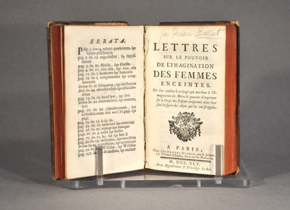 Lettres sur le pouvoir de l’imagination des femmes enceintes. Où l’on combat le préjugé qui attribut à l’Imagination des Mères le pouvoir d’imprimer sur le corpts des enfants renfermés dans leurs sein la figure des objet qui les ont frappées. 
