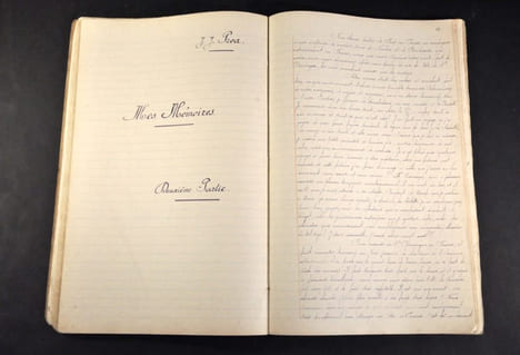 [Mémoires manuscrites d’un marin négrier rochelais en 1806] « J.J. Proa, Mes mémoires destinées à mon fils ».  PROA (Jean Jacques)