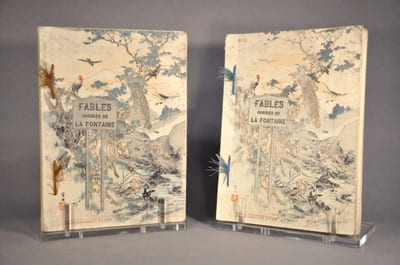 Fables choisies [ou] Choix de fables de La Fontaine illustrées par un groupe des meilleurs artistes de Tokio, sous la direction de P. Barboutau