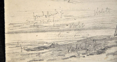 Dessin original annoté 