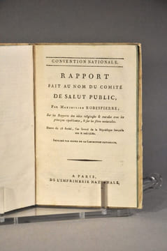 [CONVENTION NATIONALE] Ensemble de deux brochures . ROBESPIERRE (Maximilien) ; BOISSY D'ANGLAS. 