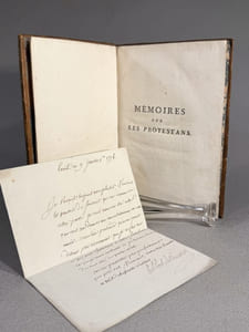  Mémoires sur les moyens de donner aux protestans un état civil en France. Composé de l'ordre du Roi Louis XV. 