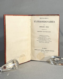 Histoires extraordinaires. Traduction de Charles BAUDELAIRE. (1856) _ Relié avec : Nouvelles Histoires extraordinaires. Traduction de Charles BAUDELAIRE. Deuxième édition. (1859)