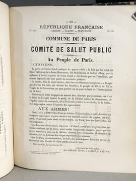 Les Murailles Politiques Françaises _ Depuis le 18 Juillet 1870 jusqu’au 25 Mai 1871 ;Affiches françaises et Allemandes ; La guerre - La commune ; ...