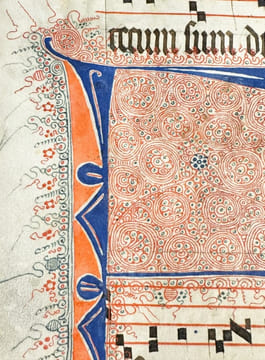 Grande majuscule « F » ornée. JACOBUS MATHEY dit Jacquet Maci