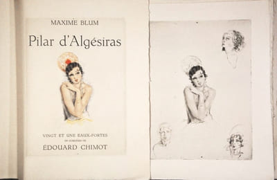 Pilar d Algésiras _ Vingt et une eaux-fortes en couleurs de Edouard Chimot