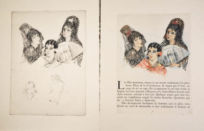 Pilar d Algésiras _ Vingt et une eaux-fortes en couleurs de Edouard Chimot