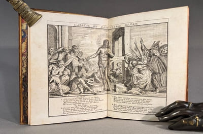 Renversement de la morale chrétienne par les désordres du monachisme, enrichi de figures.