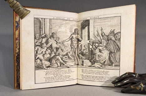 Renversement de la morale chrétienne par les désordres du monachisme, enrichi de figures.. [ÉDITION CLANDESTINE] [Caricature] [Monachisme].  