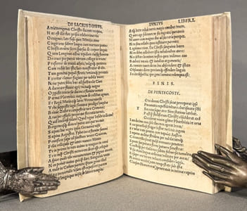Baptista Mantuanus, Carmellitta. Ter — AD MORTALIUM OBLECTATIO NEM. AUCTORIS EFFIGIEM. Huic Divino Operi : Ste Phanus Basignanas Gorgonius : Carmelita; Theologus : Ponendam curavit. 