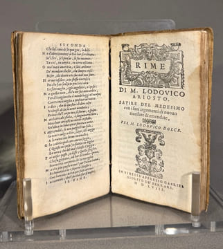 Rime Di M. Giacopo Sannazaro. Novamente Corrrette et reviste per messer Lodovico Dolce. 1560 ___Suivi de Rime Di M. Lodovico Ariosto . Satire del ...