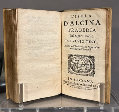 Raccolta generale delle poesie del Signor Commendator dell’ Inoiosa Il co : D. Fulvio Testi Cavalier di S. Iago. __Divisa il tre parte. Dedicata al ...
