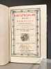 [ARMENIE]Instructions pour la Sainte Messe selon le rite de l’église arménienne selon l’exemplaire imprimé à Rome [titre traduit de l’arménien]. 