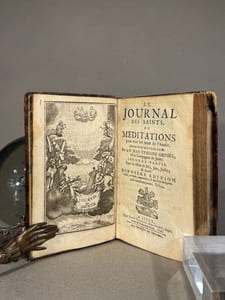 Le journal des saints ou meditation pour tous les jours de l’Année. Avec un Abrégé de la Vie des Saints. Par le P. JEAN  ETIENNE GROSEZ, de la compagnie de Jesus. 